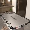 Entrance Door Mat Rectangular Doormat Hall Living Room Carpet  Modern Rug Home Decoration Non-slip Floor Mats