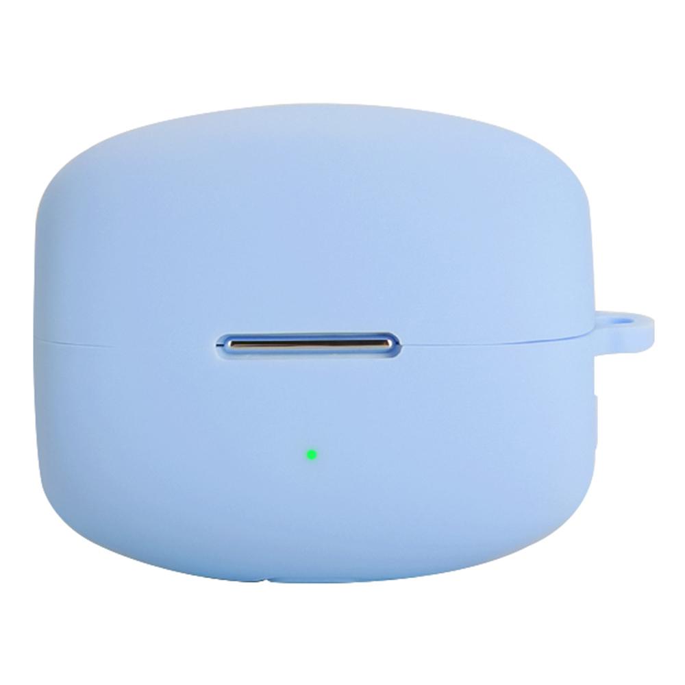 For Oppo Enco Clip Silicone Case Wireless Earphones Protective Cover with Anti-Lost Buckle