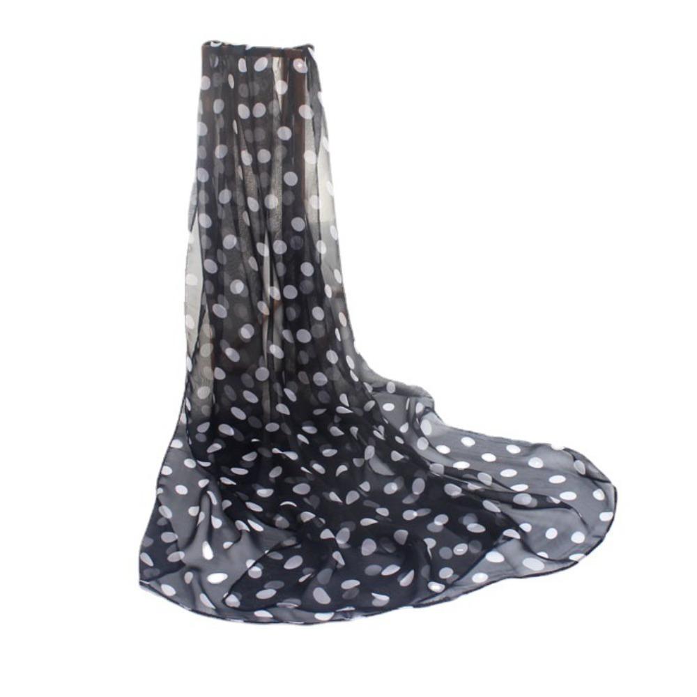 Scarf Neckerchief Headband Hijab Scarf Ladies Women's Scarves Shawl Silk Scarf Polka Dot Scarf