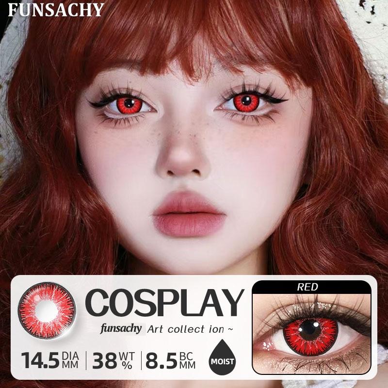 FUNSACHY 1 pár Bláznivé Cosplay Kontaktní čočky pro Oči Anime Hraní Rolí Kontaktní Čočka Kosmetická Barevná Vícebarevná Zornička