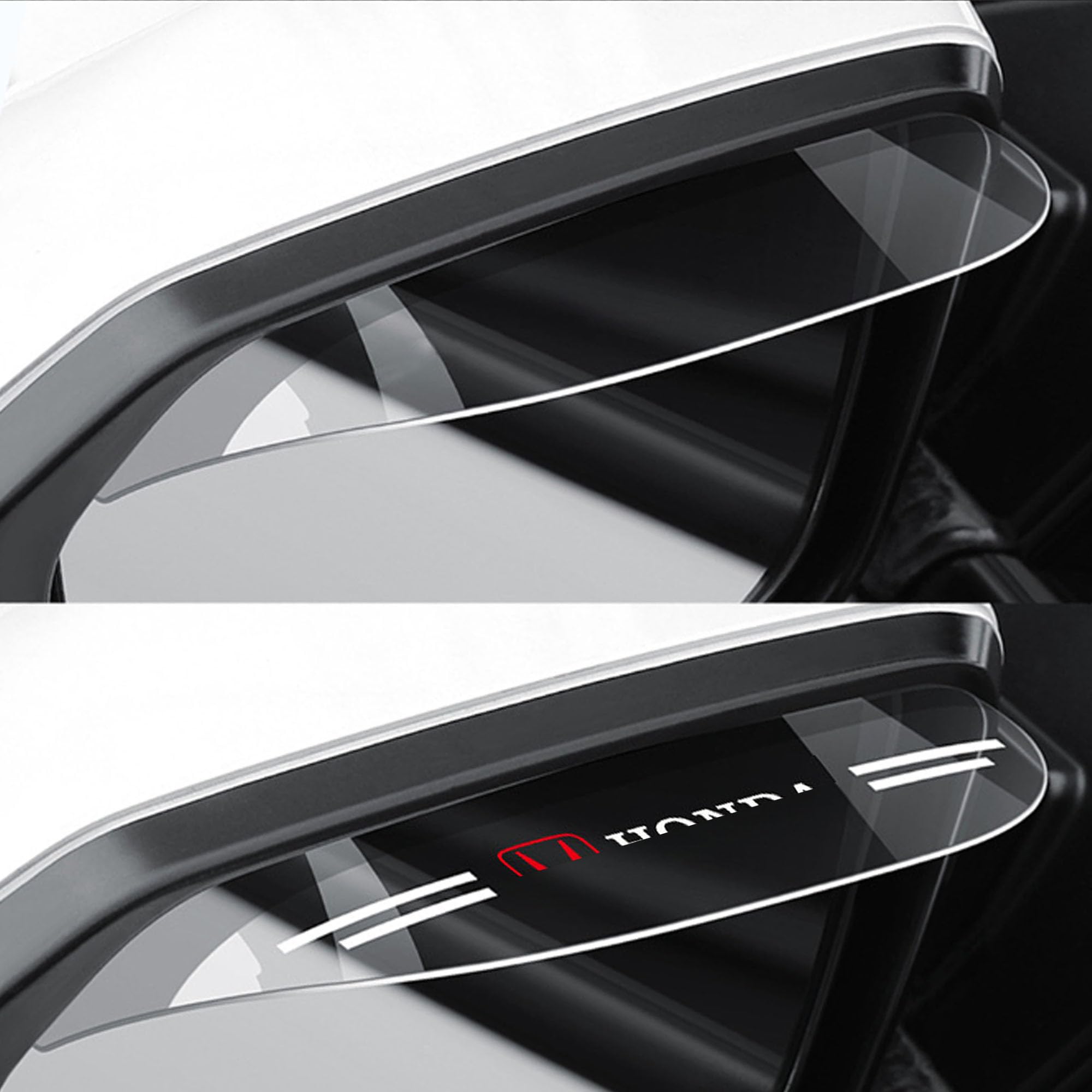 

KENASTA Honda Side Mirror 2 Pairs Rain and Snow Door Mirror Visor Protective Car Exterior Easy Installation for Visors, (4 Pieces), Protection,