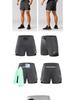 Herren Sommer Doppellagige Schnelltrocknende Lauf- & Basketballshorts