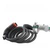 Bike Security Lock With Fivedigit Combo For Mountain And Road Cycling Safety