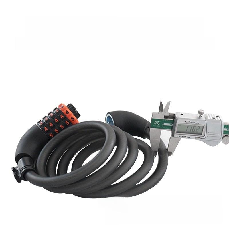 Bike Security Lock With Fivedigit Combo For Mountain And Road Cycling Safety