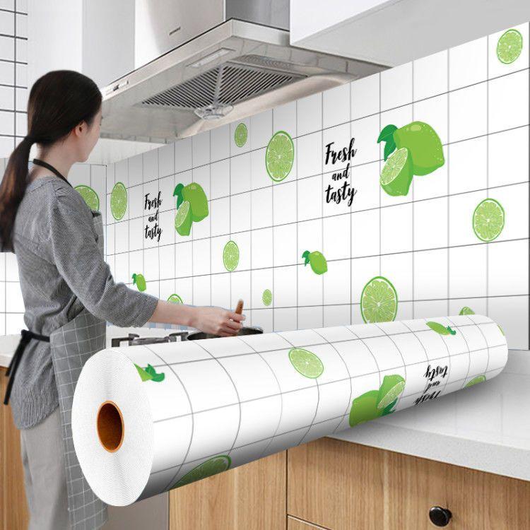 Kitchen Grease-Resistant Stickers, Waterproof Wallpaper, Heat-Resistant Marble Film, Moisture-Resistant Countertop Renovation Stickers