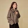 INMAN Faux Fox Fur Lapel Short Winter Coat