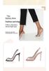 Spring/Summer Rhinestone Chain Stiletto Heel Peep-Toe Women's Shoes