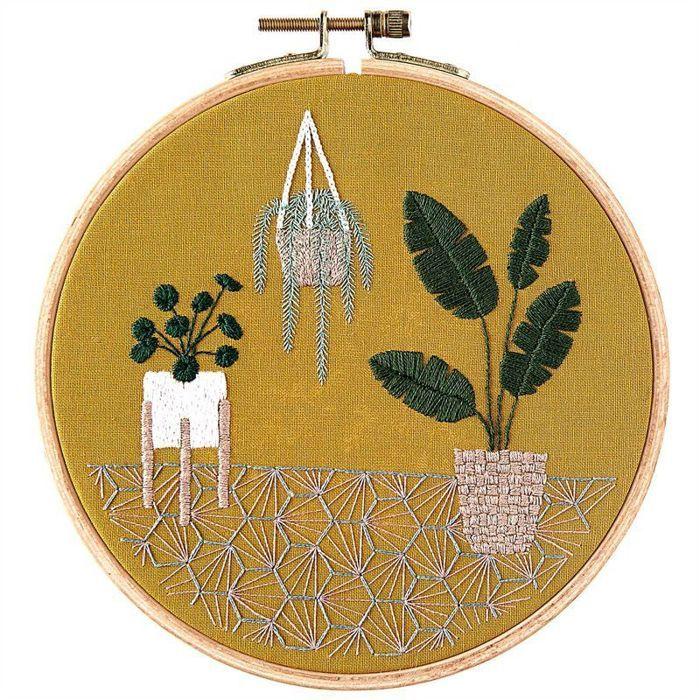 Embroidery Kit - Tropical Plants