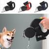 With Lights Dual Retractable Rotation Rope Reflective Dogs Auto Retractable Belt  Walking