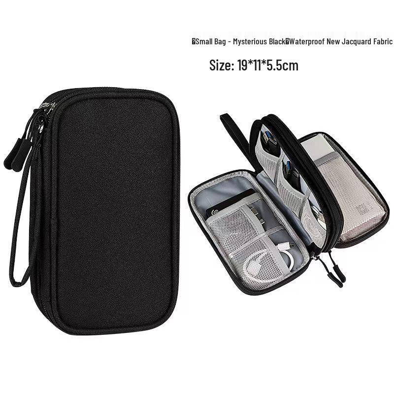 Digital Accessories Multi-layer Storage Bag: Power Bank, Hard Drive, USB Drive, Earphones, Data Cables Dustproof Protective Case.