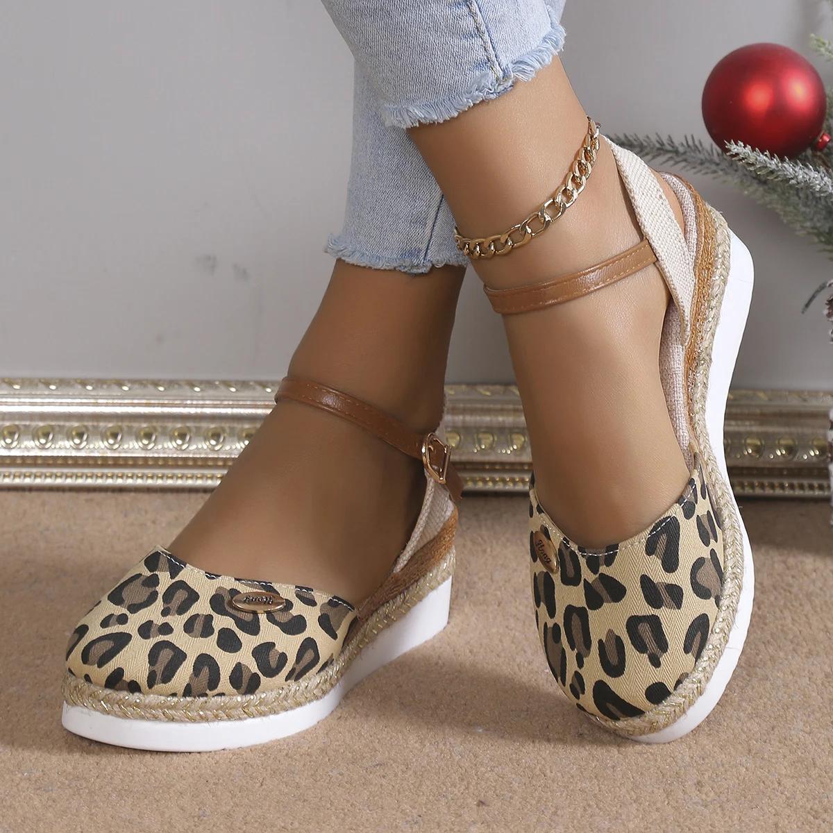 Женские босоножки на танкетке Новые летние туфли для женщин Гладиаторские дизайнерские — фото 11