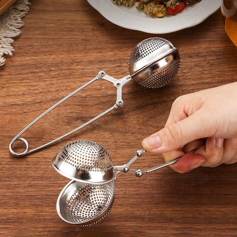 Tea Infuser Stainless Steel Tea Strainer Filter Mesh Tea Ball Sieve Long Handle Infuser for Brewing Puer Herbal Tea Accessories