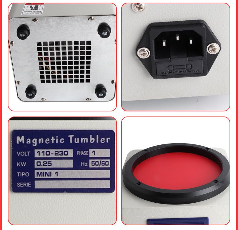 KT-185 Magnetic Polisher: Rust Removal Grinder for Gold, Silver, and Metal Jewelry