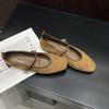 Spring New Brand Women Flats Round Toe Shallow Slip on Ladies Casual Ballet Shoes Soft Leather Eelgant Dress Shoes