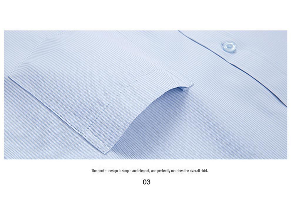 Herre Profesjonell Langermet Hvit Businessskjorte med Brodert Logo, Rynkefri.