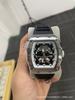 High-Value Fashion Trend Fake Mechanical Luminous Waterproof Wine Barrel-Shaped Men'S Watch