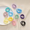Gradient Multicolor High Elasticity Hair Ties - 50pcs Cute Candy Colors for Women