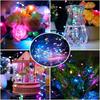 8 Modes LED Solar Light Outdoor Lamp String Lights for Holiday Christmas Party Waterproof Fairy Lights Garden Garland