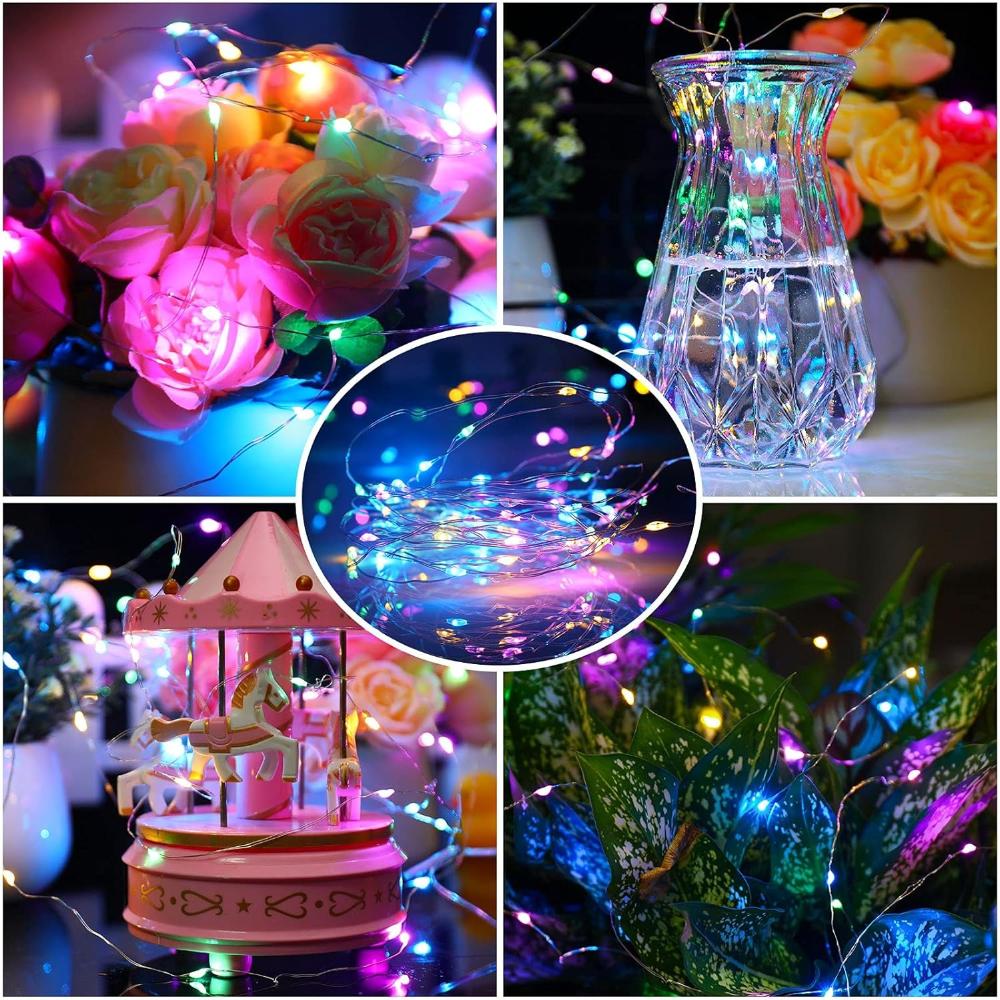 8 Modes LED Solar Light Outdoor Lamp String Lights for Holiday Christmas Party Waterproof Fairy Lights Garden Garland