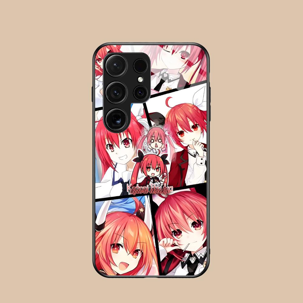 Date a Live Kotori Itsuka Glas Handyhülle für Samsung Galaxy S26 S25 S24 S23 S22 S21 S20 Note20 Plus FE Ultra Cover
