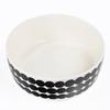 Marimekko bowl, Siirtolapuutarha design, 20cm, 1500ml, polka dot pattern, black and white, 063301 190 [Parallel import]