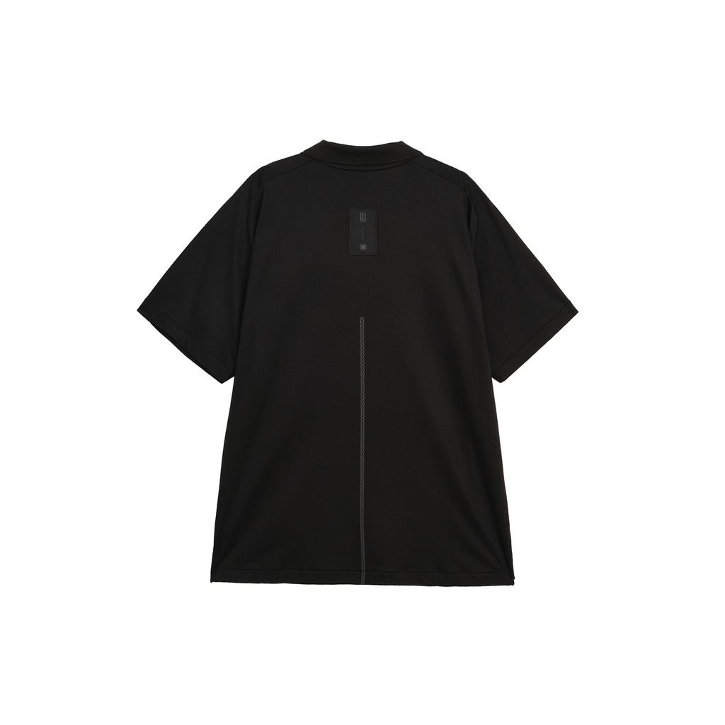 Adidas Solid Color Casual Training Short Sleeve Polo Shirt Men Tops Black JE6665
