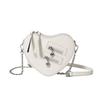Personalized Love Bag 2025 New European and American Fashion Niche Versatile Chain Pu Fashion Small Satchel Women's Shoulder Bag