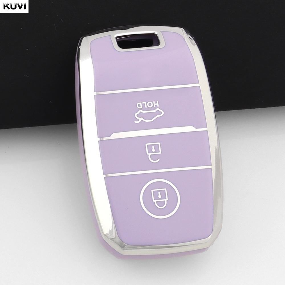 TPU Car Smart Key Case Cover Fob Keychain For 3 4 Buttons Kia Sportage Cerato Optima K2 K3 K4 K5 RIO Picanto Soul Sorento Sedona