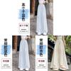 Womens Linen Wide Leg Pants With Embroidery For Summer Casual Wear