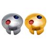 20pcs Faucet Handle Hot Cold Water Sign Red Blue Label Decoration Cover Kitchen Bathroom Mixer Tap Indicate For Faucet Handles