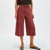 Women's Wide Leg Pants With PocketsHigh Waisted  Caual Loose Cropped Trousers