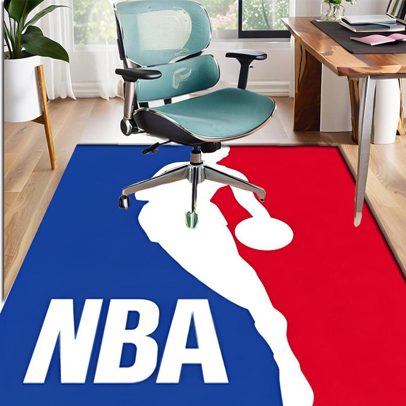 NBA Pattern Rug, Indoor/Outdoor Mat, for Picnic, Gameroom, Bedroom, Office, Living Room, Home Decor Carpet, Birthday Gift