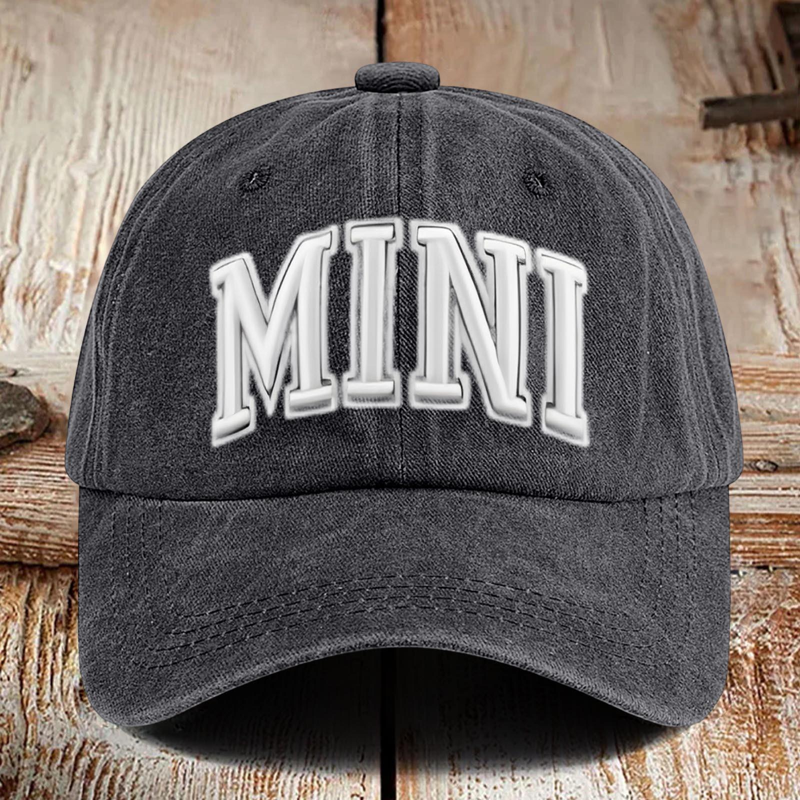 

Стильная хлопковая кепка с принтом в винтажном стиле и мягкая шляпа-цилиндр One Size чёрный