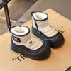 Children's Snow Boots 2025 Winter Cold-proof Boys' Thickened Velvet Shoes Girls' Short Boots Bread Shoes Baby Cotton Shoes