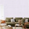 White and Lavender Dots Wallpaper for Living Room and Bedroom 50x1000