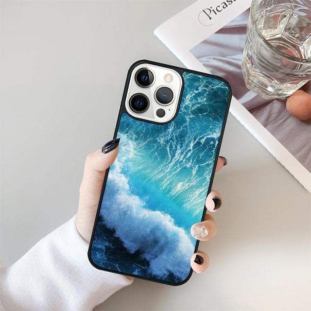 The waves Ocean water Coque Shell For iPhone 17 Air 15 16 14 13 12 Pro Max 11 Pro Max Plus Phone Case Cover