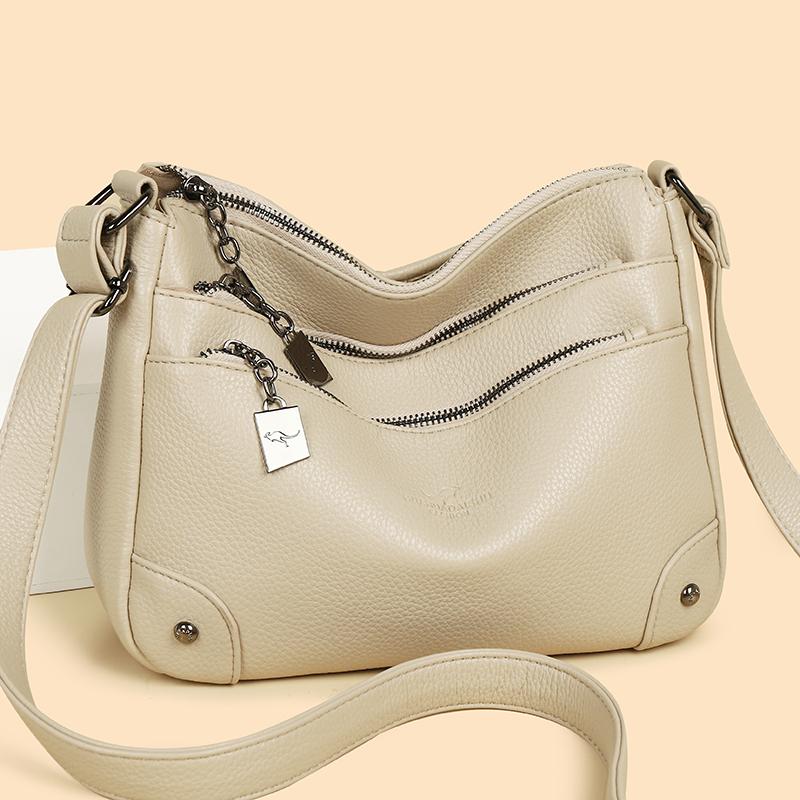 Borsa a Spalla PU da Donna Borsa per Madre di Mezza Età Borsa a Tracolla di Grande Capacità