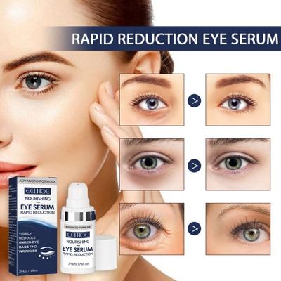 Yousheng 5ML Očné sérum Rýchle redukcia očných liniek Pokročilá formula Proti starnutiu Odstránenie vačkov pod očami Vrásky Tmavé kruhy Oprava Hydratačná očná esencia