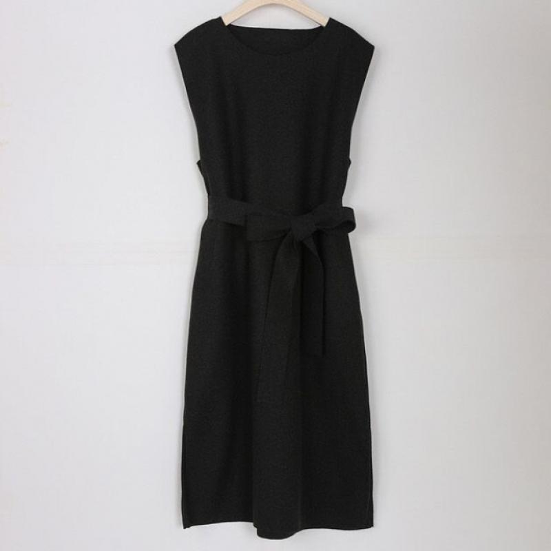 Morris Coming Home Basic Wool Round Belted Dress M2512op100d