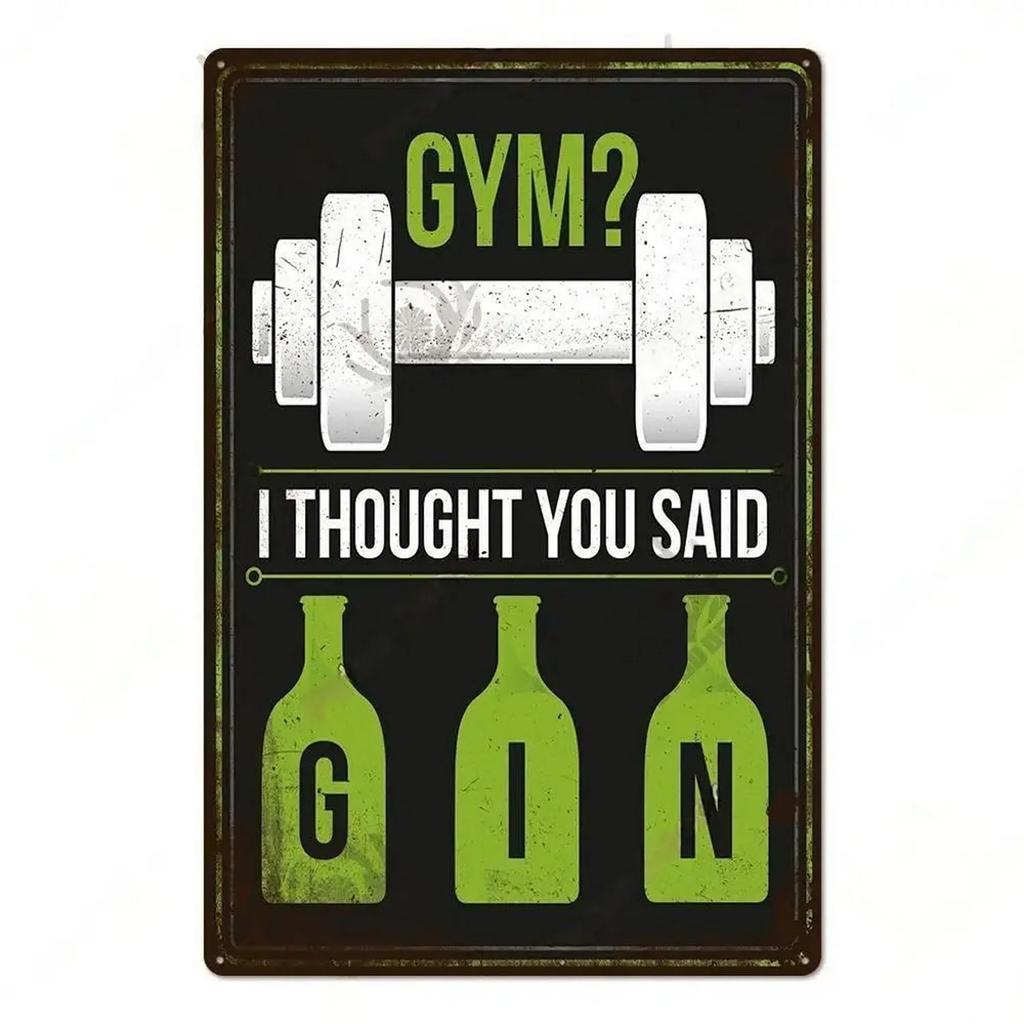 Plaque Metal Tin Signs Drink Gin Tonic Wall Decoration Vintage Art Posters Iron Painting for Man Cave Home Cafe Garden Club Bar
