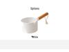 Japanese Plastic Water Ladle - Durable, Deep, Creative Design with Beechwood Spoon Handle