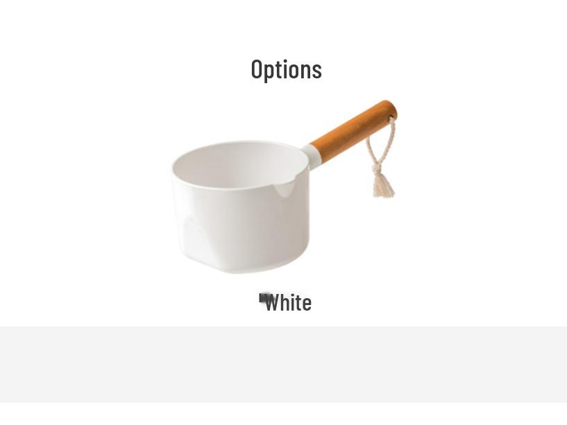 Japanese Plastic Water Ladle - Durable, Deep, Creative Design with Beechwood Spoon Handle