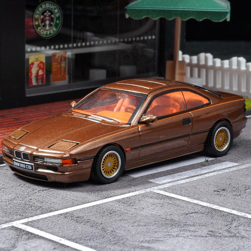 1/64 BMW 850 CSi Auto in Lega Diecast e Veicoli Giocattolo Modello di Auto Modello in Scala Miniatura Auto per Bambini