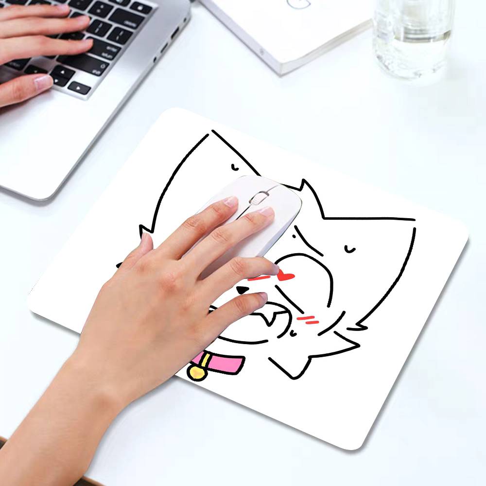 Boykisser Gatto Buffo Tappetino Mouse Mousepad Divertente Mouse Pad Bordo Bloccato Piccolo Per Giocatori Tappetino Scrivania Computer Rettangolare Gomma Antiscivolo