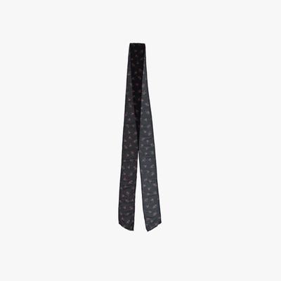 PINK PINEAPPLE ROSY SHEER SCARF_BLACK