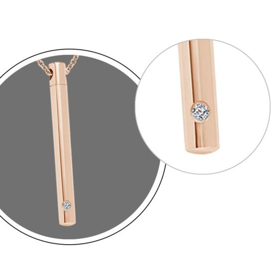 1 Set Pet Urn Necklace High Durability Rust-proof Stainless Steel Jewelry Necklace with Ashes Holder Bottle Pendant for Women