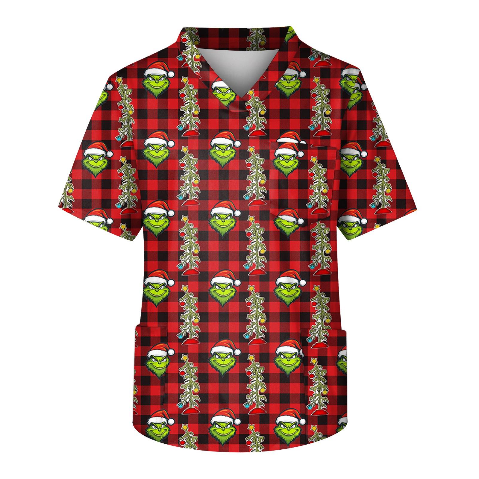 

Мужской топ с коротким рукавом, V-образным вырезом и принтом, нагрудным карманом XL винный