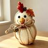 Felt Craft Animal Figurine Handmade Rooster Cow Cute Home Garden Desktop Shelf Decor Ornament Gift