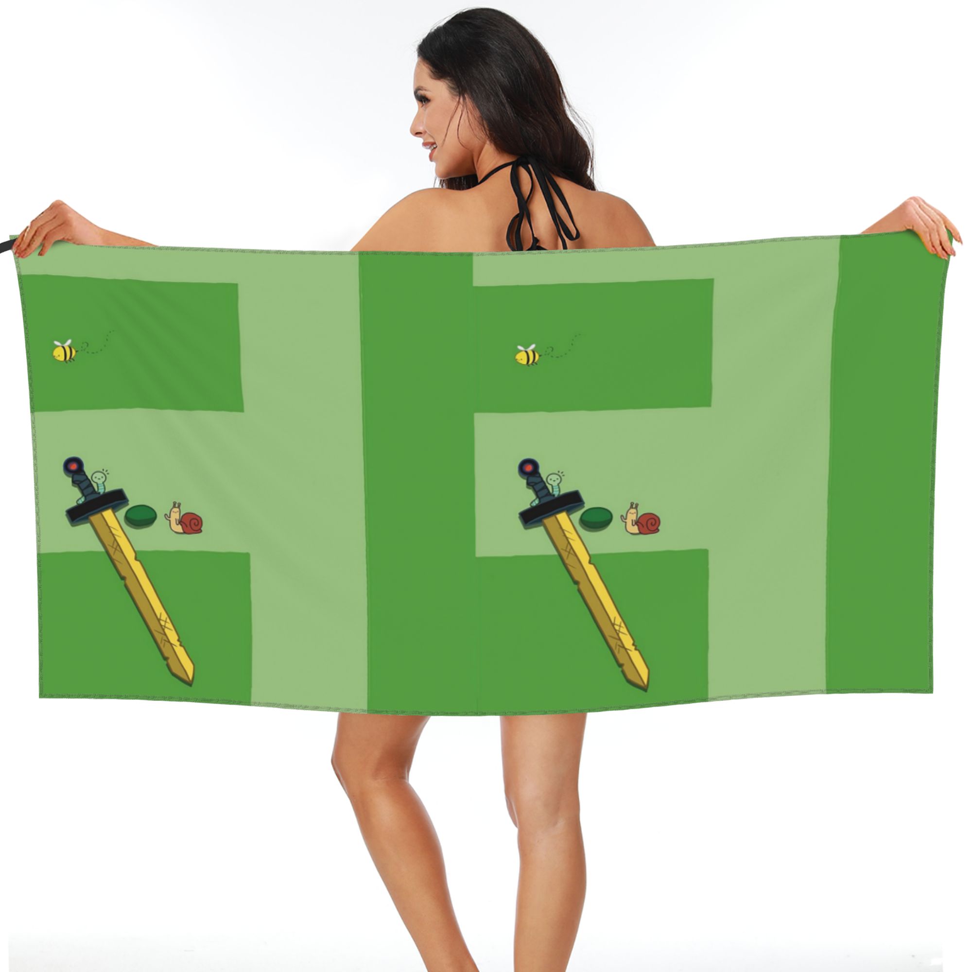 Finn the Human Adventurer Beach Towel Soft Microfiber Quick Dry Absorbent Quick Towels For Bath W30*H60(CM)