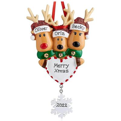Elch Liebe Weihnachtsbaum Anhänger Weihnachtsschmuck Weihnachtsbaum Hängedekoration für Klassenkameraden